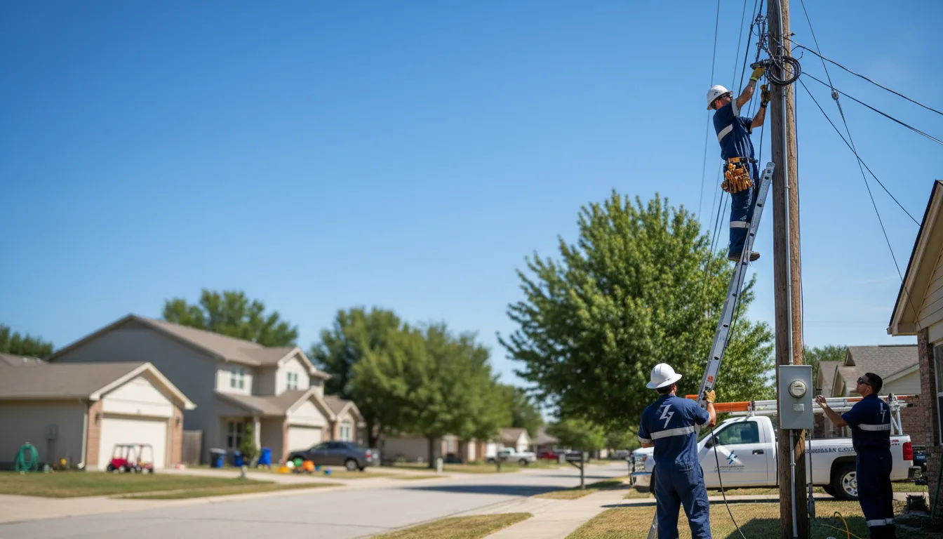 Residential electrician providing installation services in Eddyville, IA